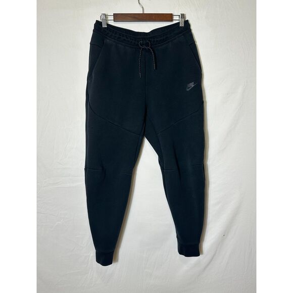 Nike Tech Fleece Joggers Size M Men's Athletic Sweatpants Black - Picture 1 of 4